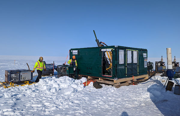 Historical reverse-circulation drilling at Storm illustrates the fieldwork behind resource definition. Image source: Aston Bay Holdings.