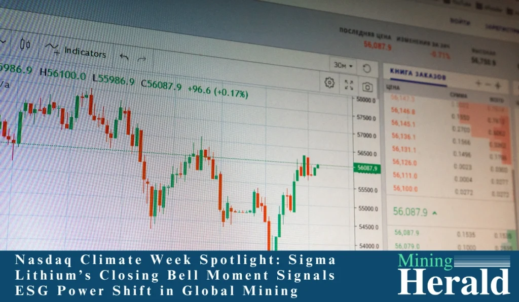 Nasdaq Climate Week Spotlight: Sigma Lithium’s Closing Bell Moment Signals ESG Power Shift in Global Mining